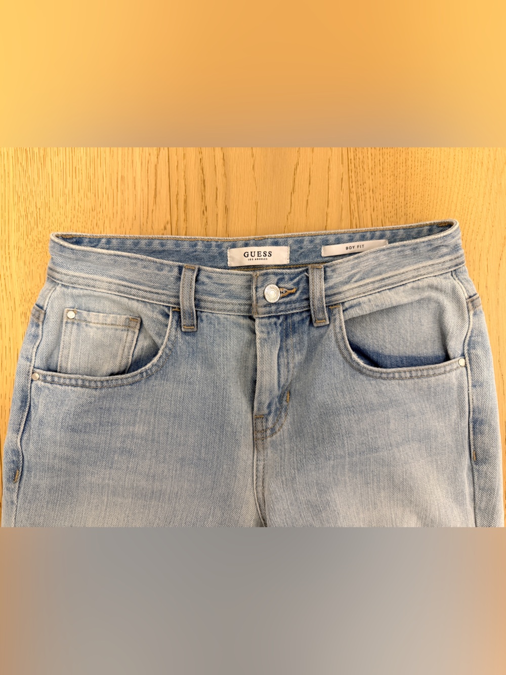 GUESS Light Blue Boyfriend Jeans - Casual Boy Fit